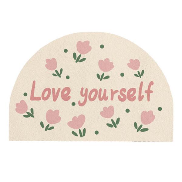 Großhandel B2B Badezimmermatte Badvorleger Teppich Fußmatten für das Badezimmer love yourself